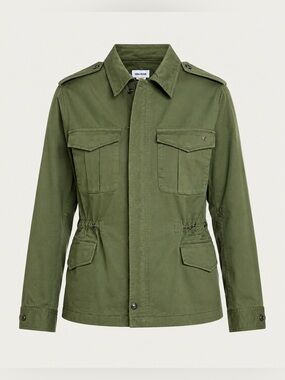 Zadig & Voltaire Kayak Amour Khaki Green Military Utility Jacket Size L NWT